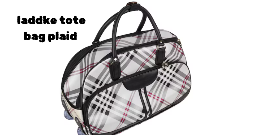 laddke tote bag plaid 