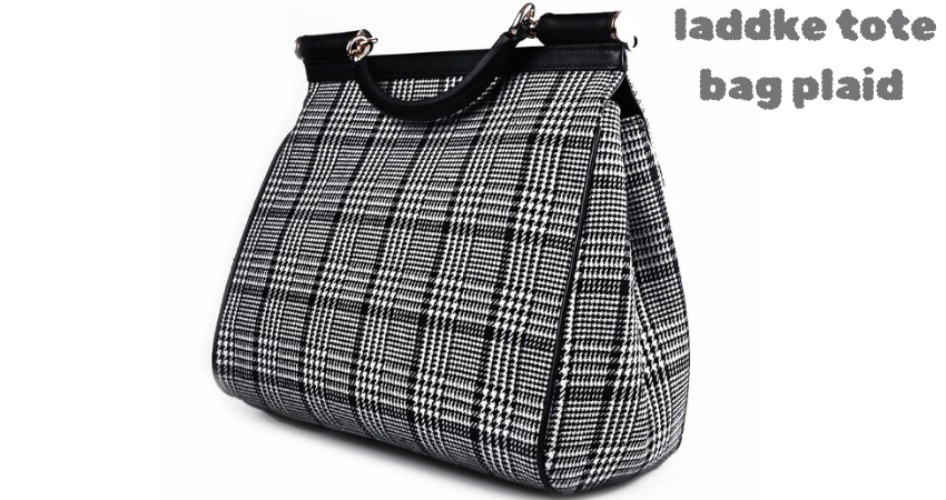 laddke tote bag plaid 